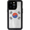 South Korean Flag Distressed iPhone 15 Pro Waterproof Case